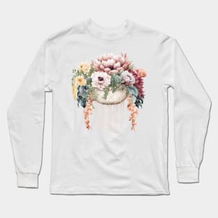 Hanging Basket of Blooms Long Sleeve T-Shirt